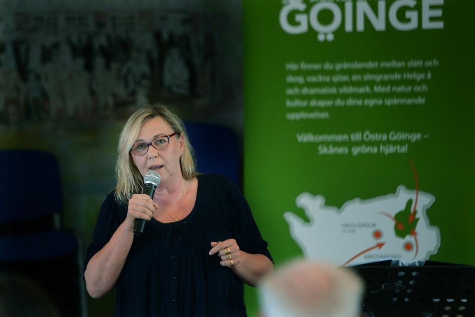 Ann Jönsson knöt i hop mötet med tänkvärda ord kring trygghet och otrygghet, rädsla och tappad energi.