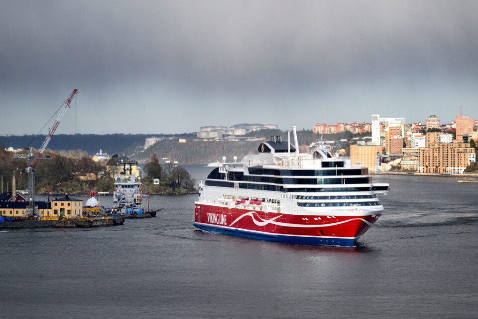 En mässlingssjuk person befann sig ombord på Finlandsfärjan Viking Glory i söndags. Arkivbild.