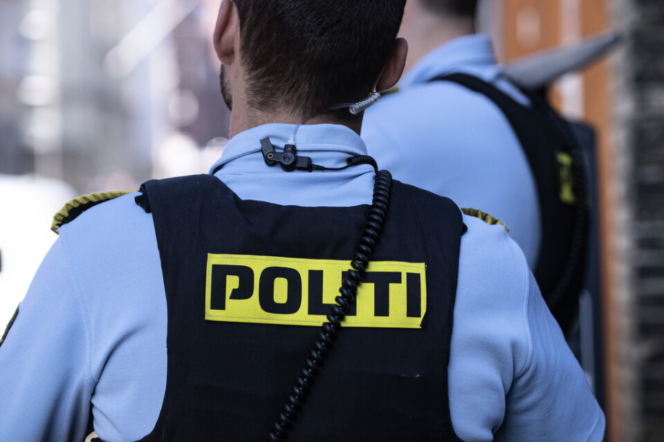 Arkivbild på en dansk polis.