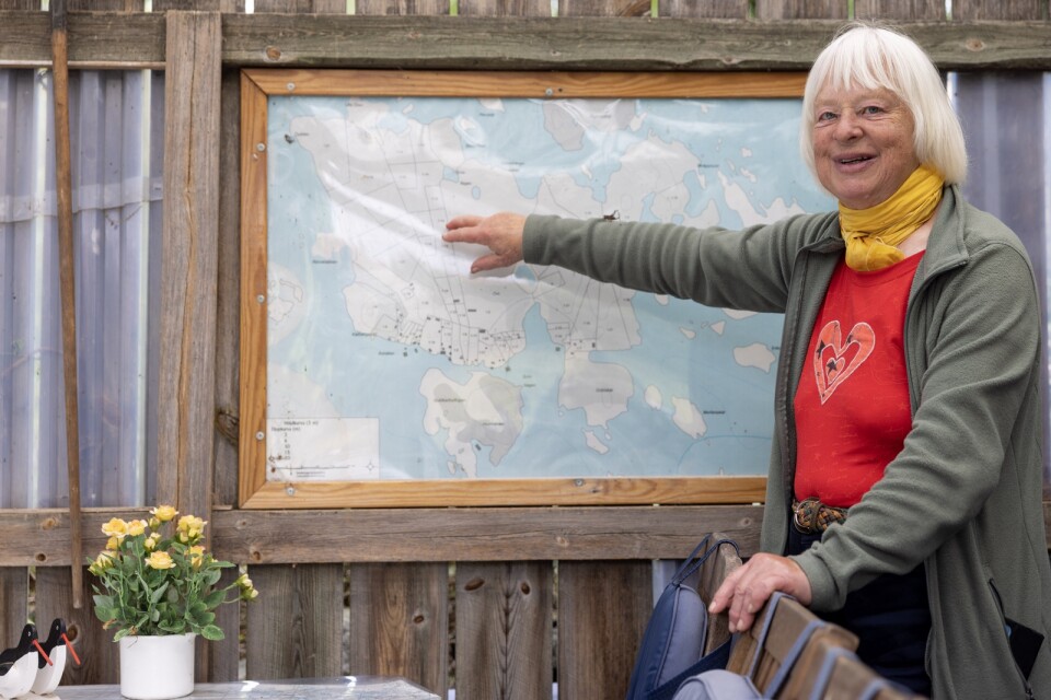 Sedan 30 år tillbaka driver 80-åriga Elisabet Billingskog Wiström pensionat på ön.