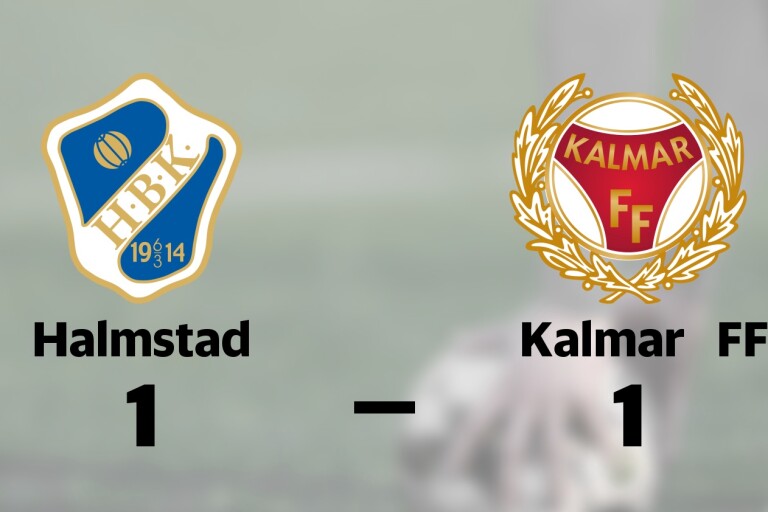 Oavgjort för Kalmar FF borta mot Halmstad