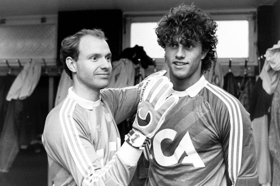 Thomas Ravelli och Pål Lundin, Östers målvaktspar 1988.