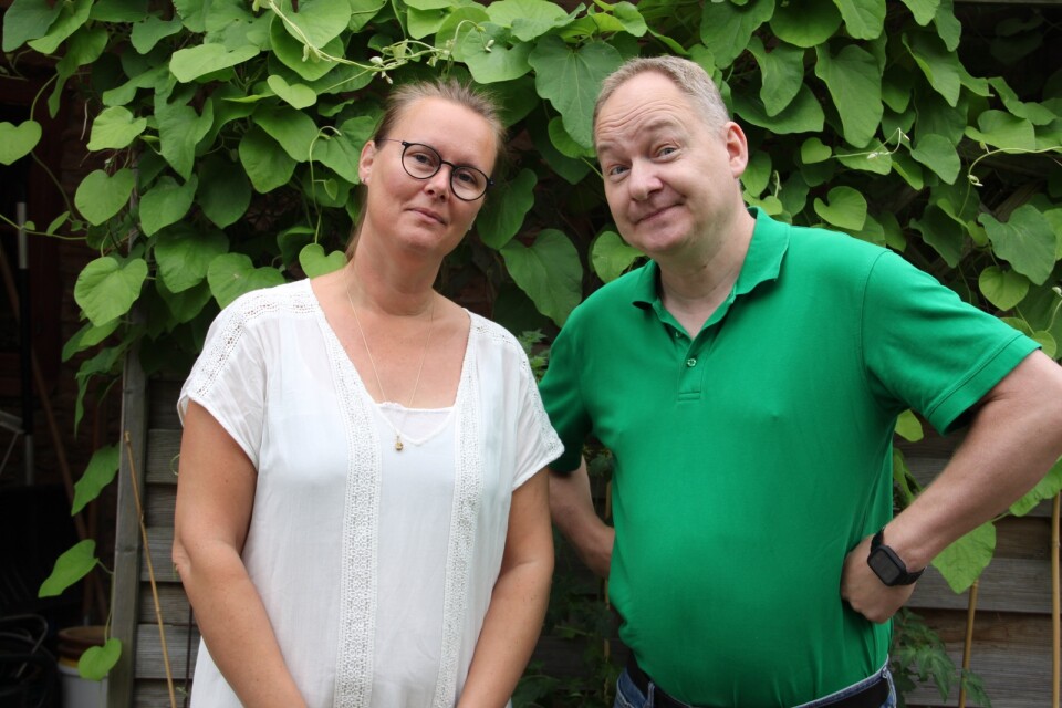 Åsa Wågman och Peter Sjöstrand som spelar Mamma mu och Kråkan.