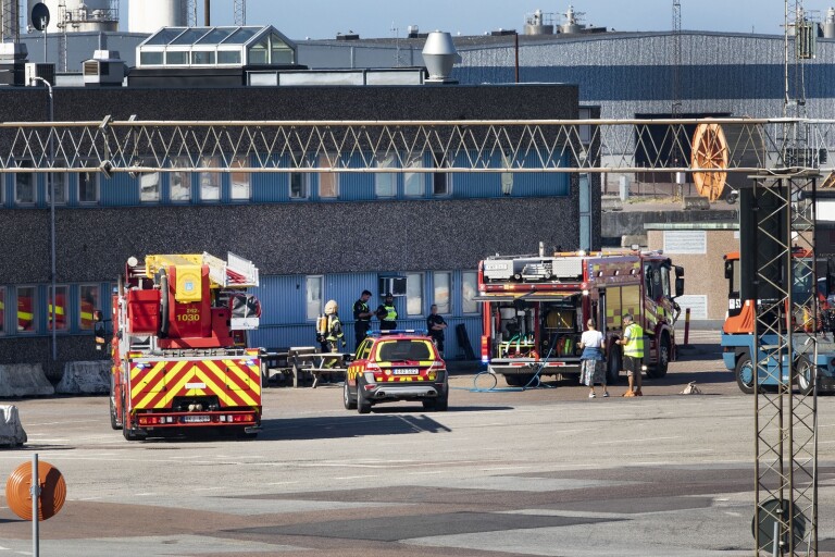 Räddningstjänst ryckte ut till hamnen – rökutveckling i gränspolisens lokaler