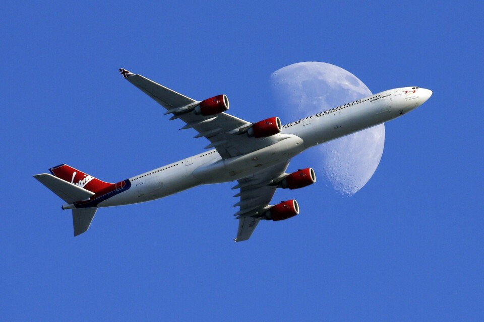 Ett Virgin Atlantic-plan på väg till Los Angeles. Arkivbild.