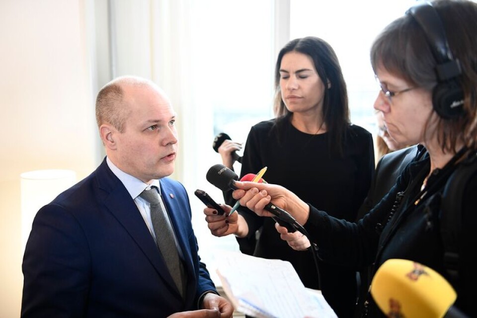 Justitieminister Morgan Johansson intervjuad i Rosenbad på onsdagen: ”Dan Eliasson har i grunden gjort ett bra jobb”.