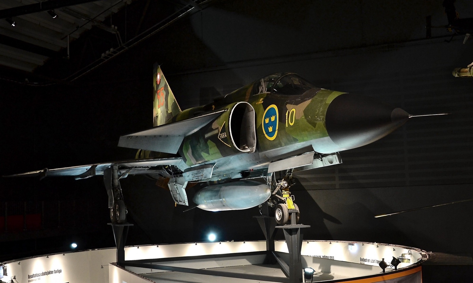Flygvapenmuseums Viggen är det sista som byggdes i versionen AJ 37. Det levererades till flygvapnet 1978.