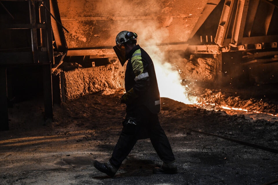 Fortsatt hyfsad god industrikonjunktur. På bilden en masugn vid stålbolaget SSAB i Oxelösund. Arkivbild.