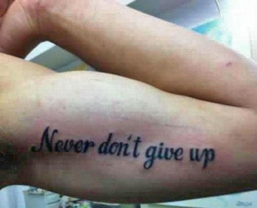 Ge aldrig upp! :) /Stefan