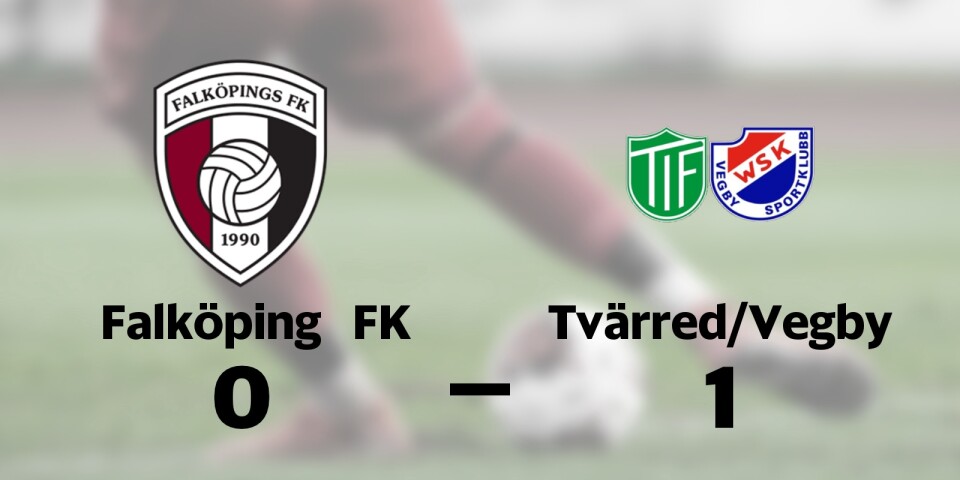 Erik Hjalmarsson målskytt när Tvärred/Vegby sänkte Falköping FK