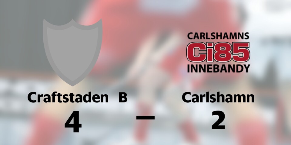 Carlshamn höll inte hela matchen borta mot Craftstaden B