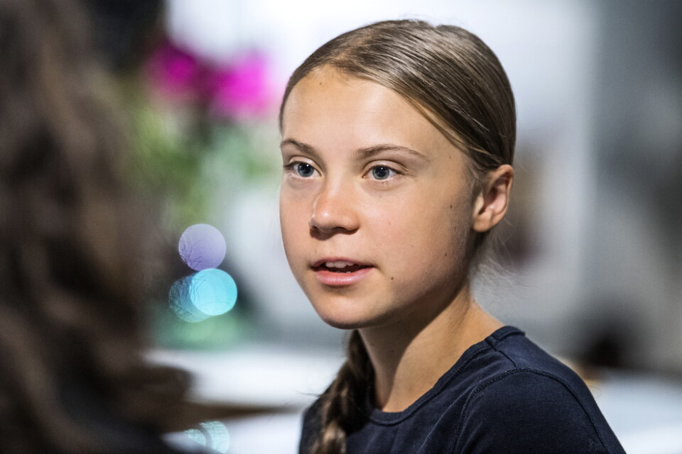 Greta Thunberg deltar i Climate live. Arkivbild.