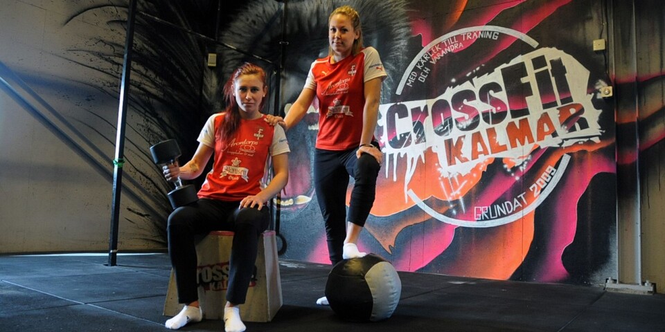 Ofelia Medhammar och Julia Ekelin, offensiv duo i årets FGoIF som tränat upp sig med Crossfit.