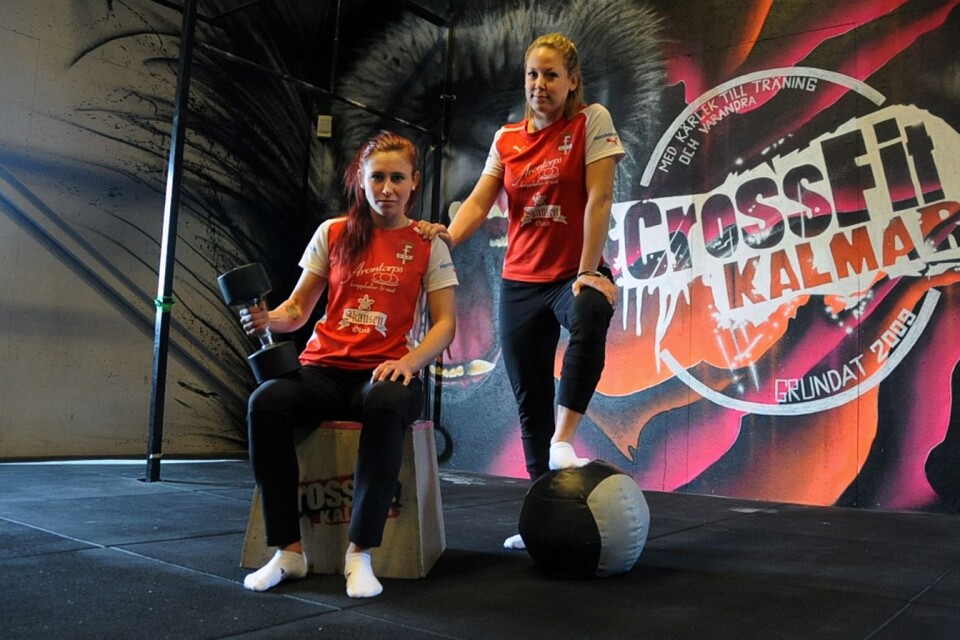 Ofelia Medhammar och Julia Ekelin, offensiv duo i årets FGoIF som tränat upp sig med Crossfit.