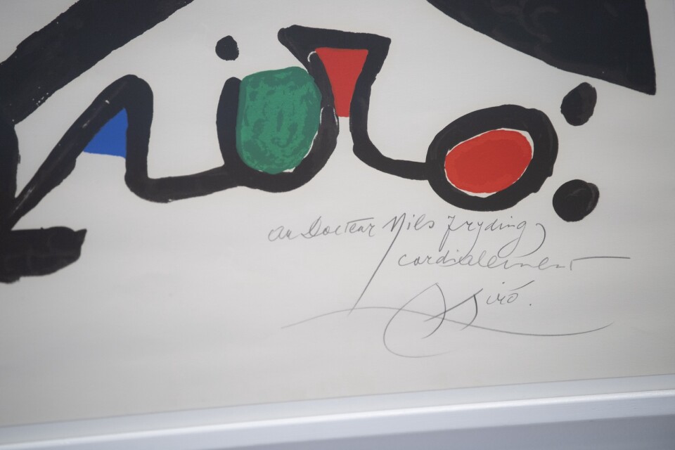 Miró har signerat många vrek direkt till Nils Tryding.