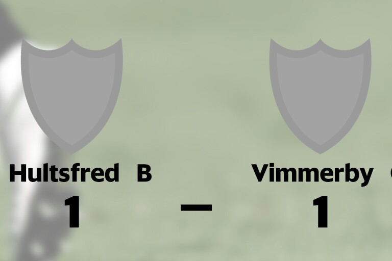 Hultsfred B och Vimmerby C kryssade efter svängig match