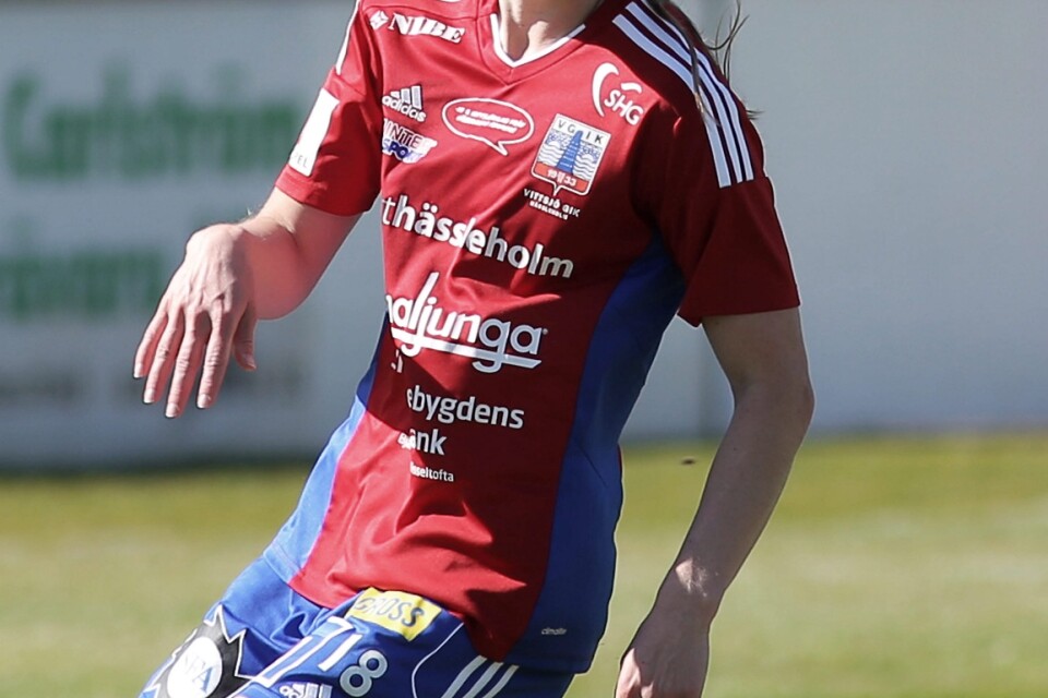 Linda Sällström är numera rekordhållare i Vittsjö när det gäller antalet mål under en säsong. 
FOTO: STEFAN SANDSTRÖM/ARKIV