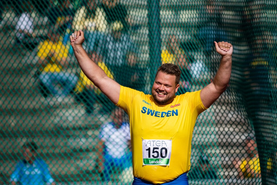 Daniel Ståhl vid en annan tävling.