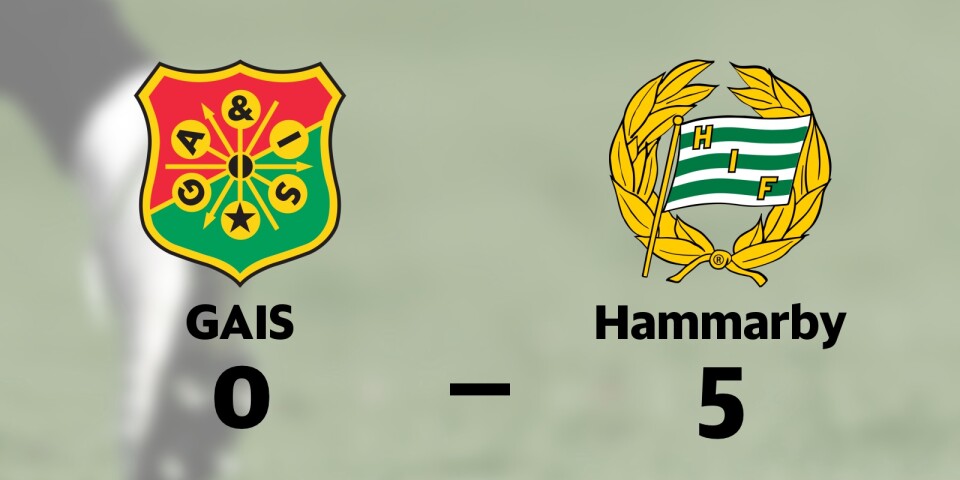GAIS förlorade mot Hammarby IF FF