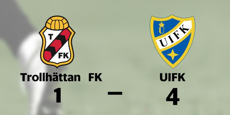 Seger för UIFK borta mot Trollhättan FK