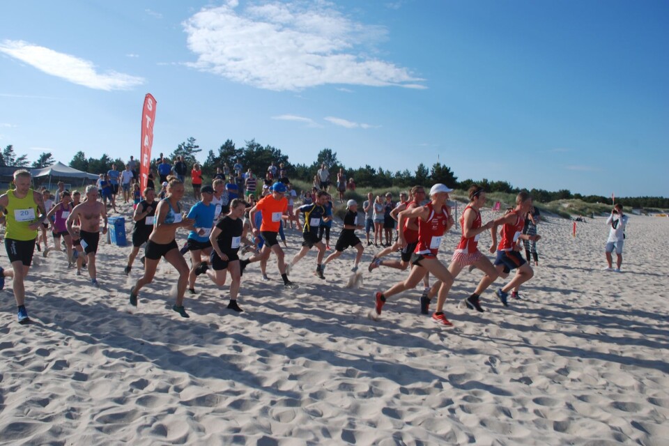 Böda Beach Run den 26 juni är en utmaning som går både i sand och vatten.