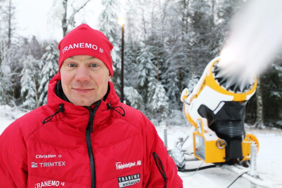 Christian Olsson i Tranemo är nöjd och stolt över den gångna vintern. Foto: Agnes Eskilsson/BT-arkiv