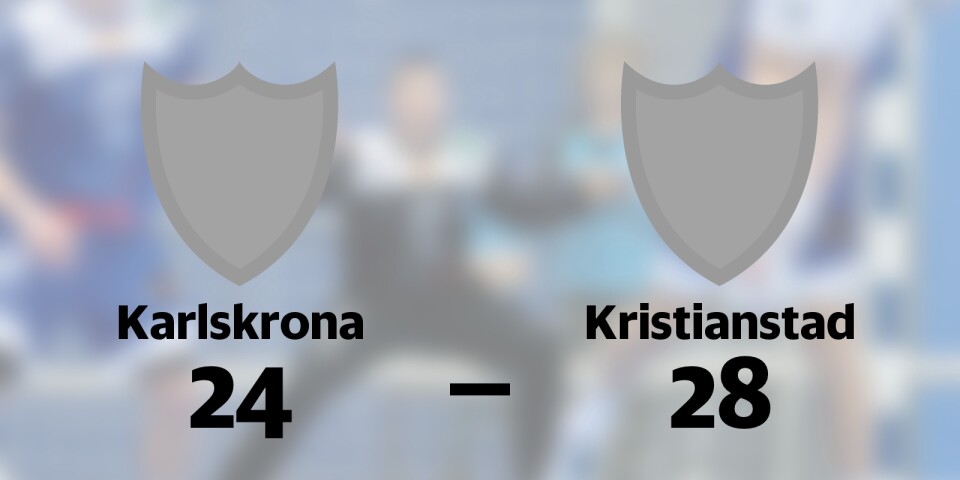 Förlust för Karlskrona hemma mot Kristianstad