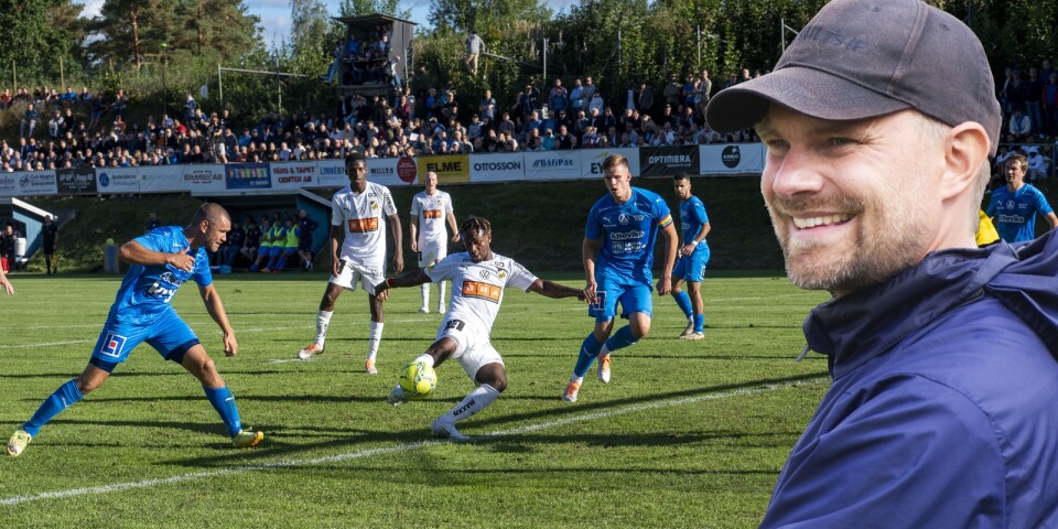 Älmhults tränare Martin Åström har fått sitt första nyförvärv till säsongen 2023.