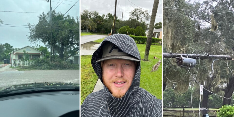 Anton från Hässleholm i orkanens Florida: ”Det värsta verkar ha dragit förbi”