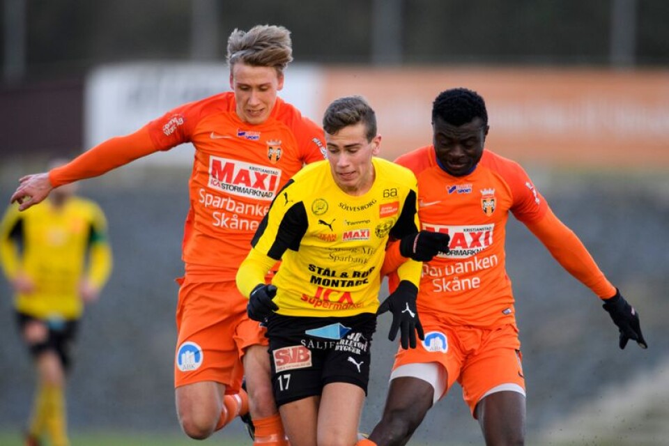 Mjällby vann träningsmötet med Kristianstad FC med 2–1.