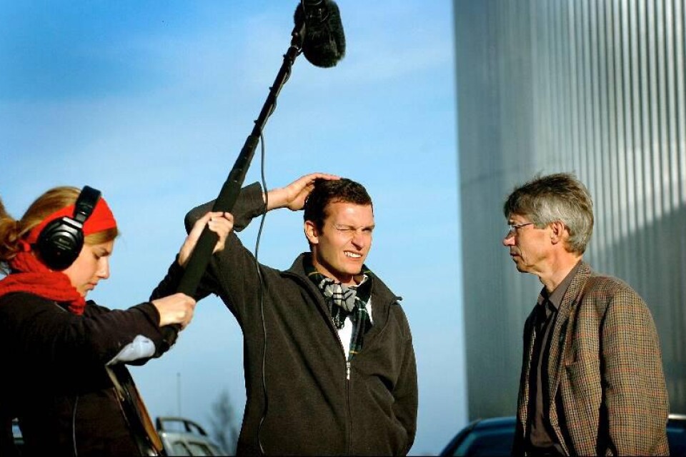 Jack Guest, mitten, besökte Kristianstad 2006 för att lära sig om biogas.