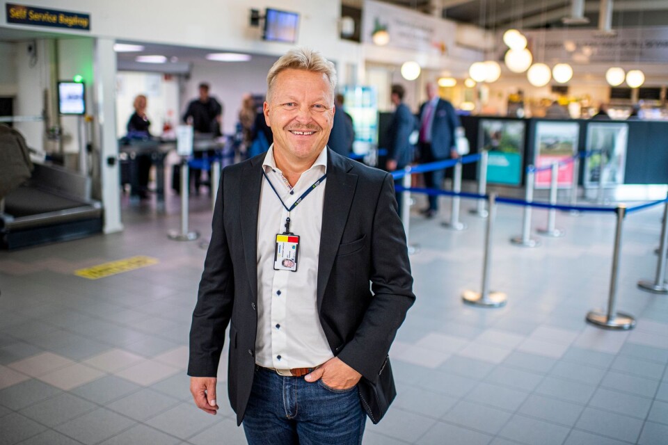 Arri Kallonen hoppas på en ny charteraktör på Ronneby Airport.