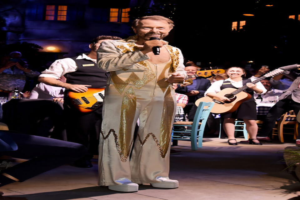 Björn Ulvaeus på premiären av "Mamma mia! The party" på O2-arenan i London.