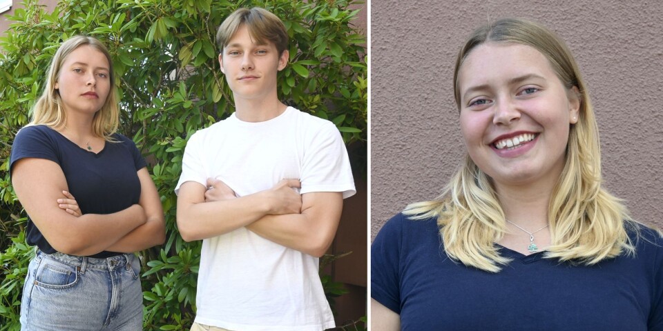 Emma, 18, och Pontus, 18, gick från klasskompisar till politiska rivaler