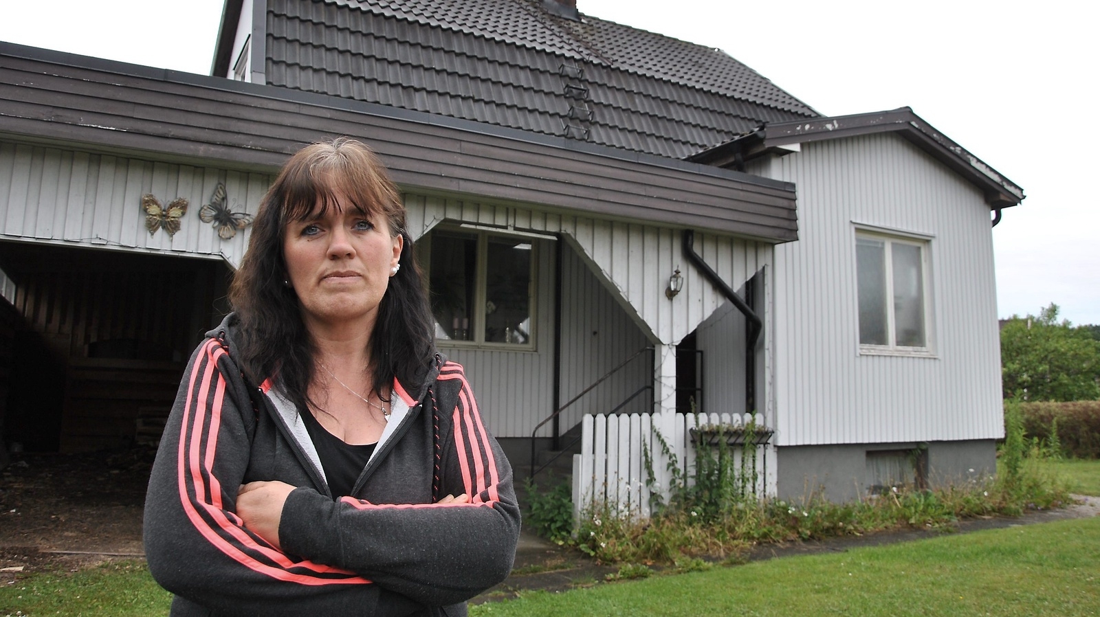Marita Svensson har bott på adressen sedan 2011.  Foto: Axel Hilleskog