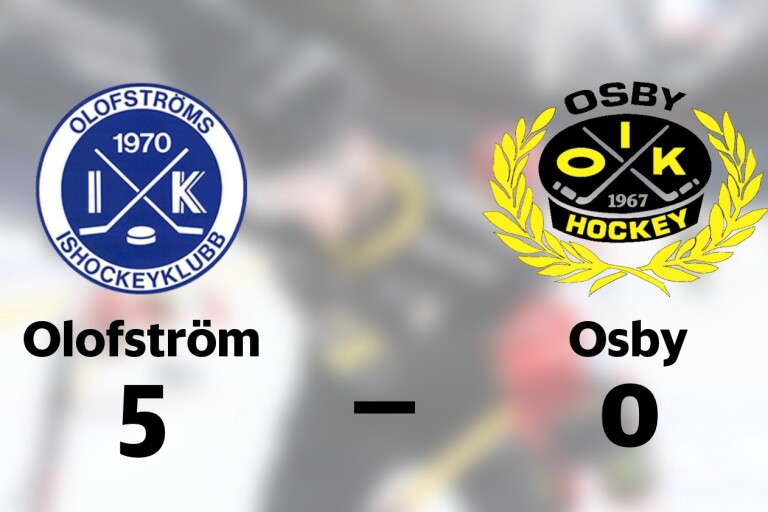 Stark seger för Olofström