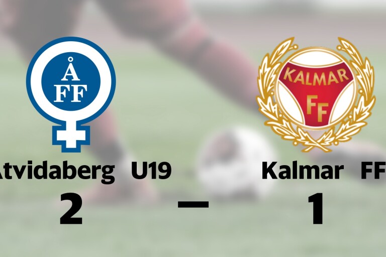 Kalmar FF föll mot Åtvidaberg U19 på bortaplan