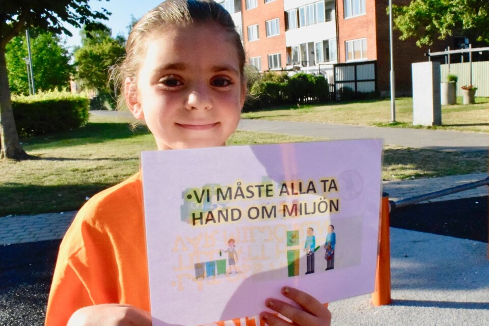 ”I'm going to help other people”, says Aisha Hamande, aged seven, who keeps things tidy at Gamlegården.