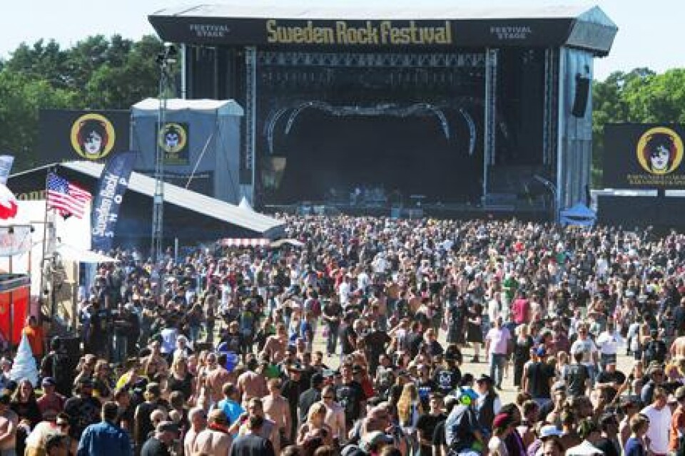 Rökzoner införs på Sweden rock festival.