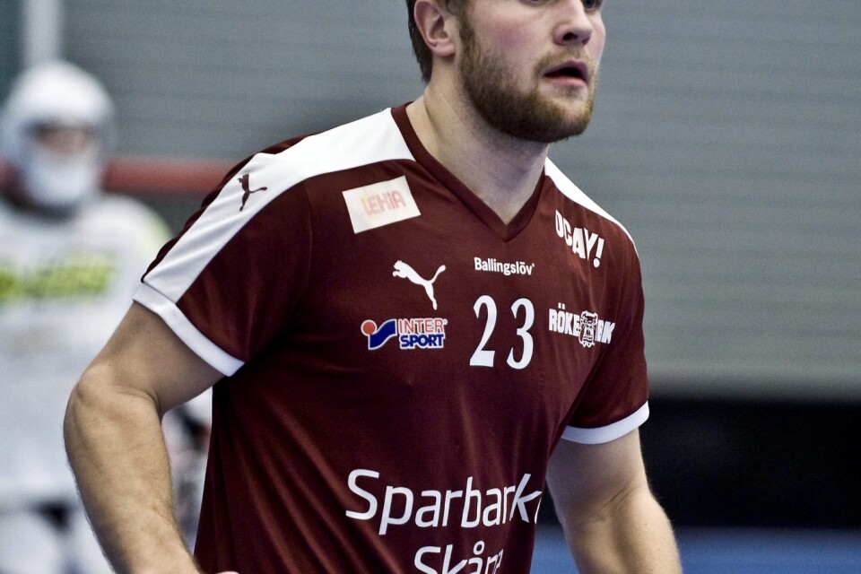 Alexander Ehnberg var tillbaka i Röketröjan i gårdagens match i Munka Ljungby. Foto: Arne Forsell/ARKIV