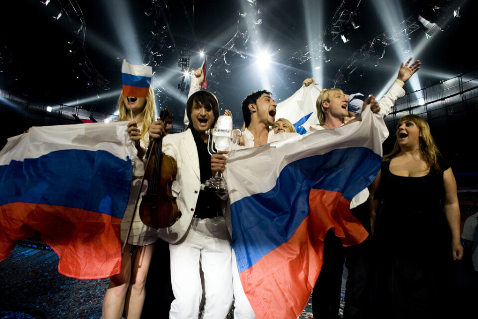 Rysslands Dima Bilan vann Eurovision 2008 med "Believe". Arkivbild.