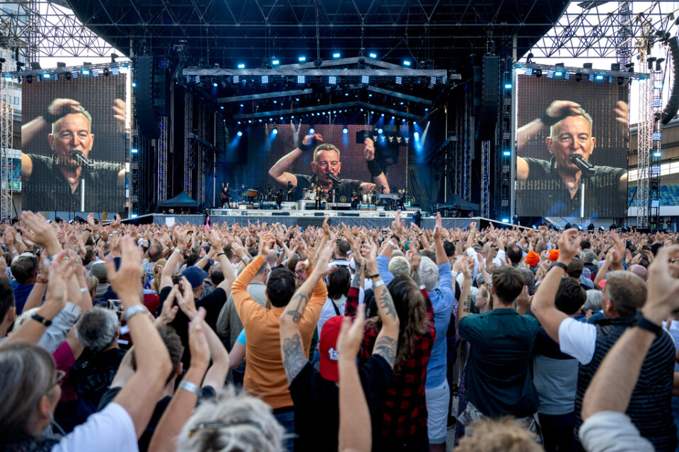 Bruce Springsteen spelade på Ullevi tre gånger om i somras.