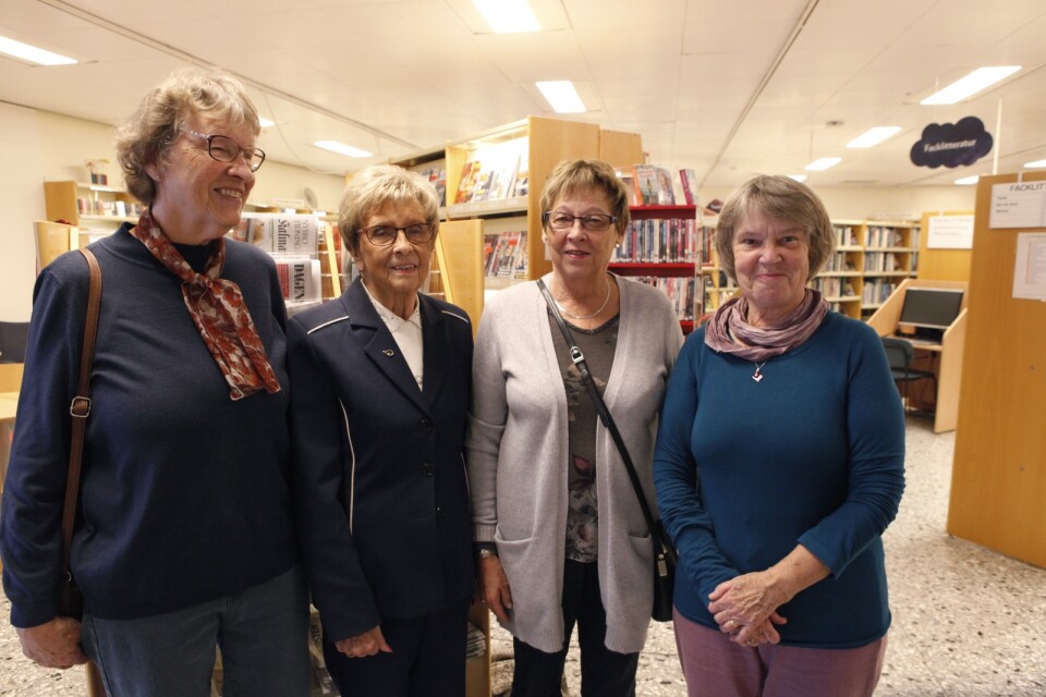 Totalt fyra högläsare från Torsås kommun fanns på plats när Ulla prisades. Berith Eriksson, Ulla Borgius, Monica Persson och Margareta Kus.