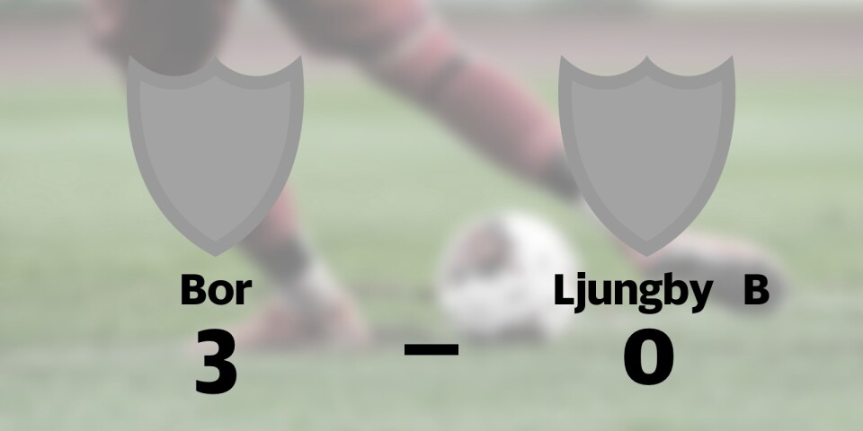Förlust för Ljungby B borta mot Bor