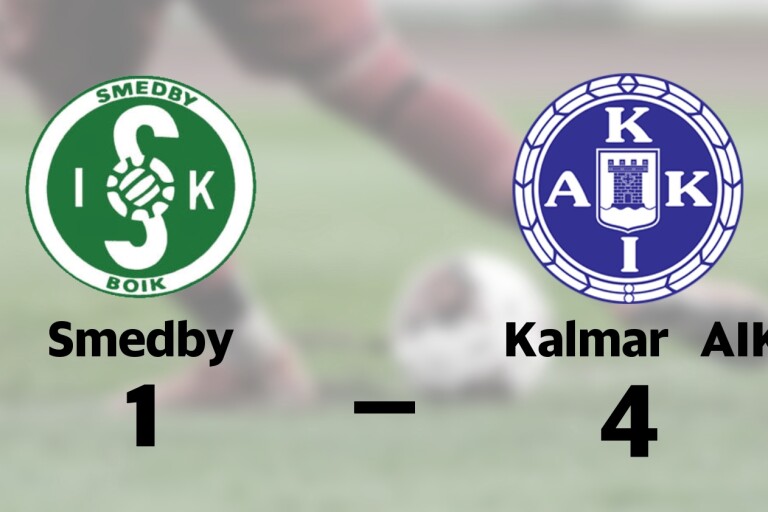 Seger för Kalmar AIK mot Smedby efter sent avgörande