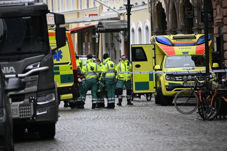 Hot och våld mot ambulanspersonal har ökat kraftigt. Arkivbild.