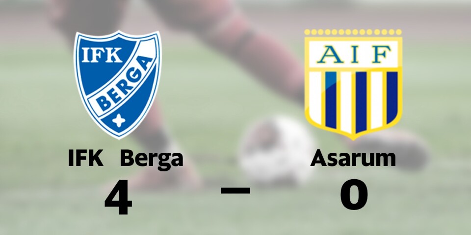Asarum föll mot IFK Berga på bortaplan