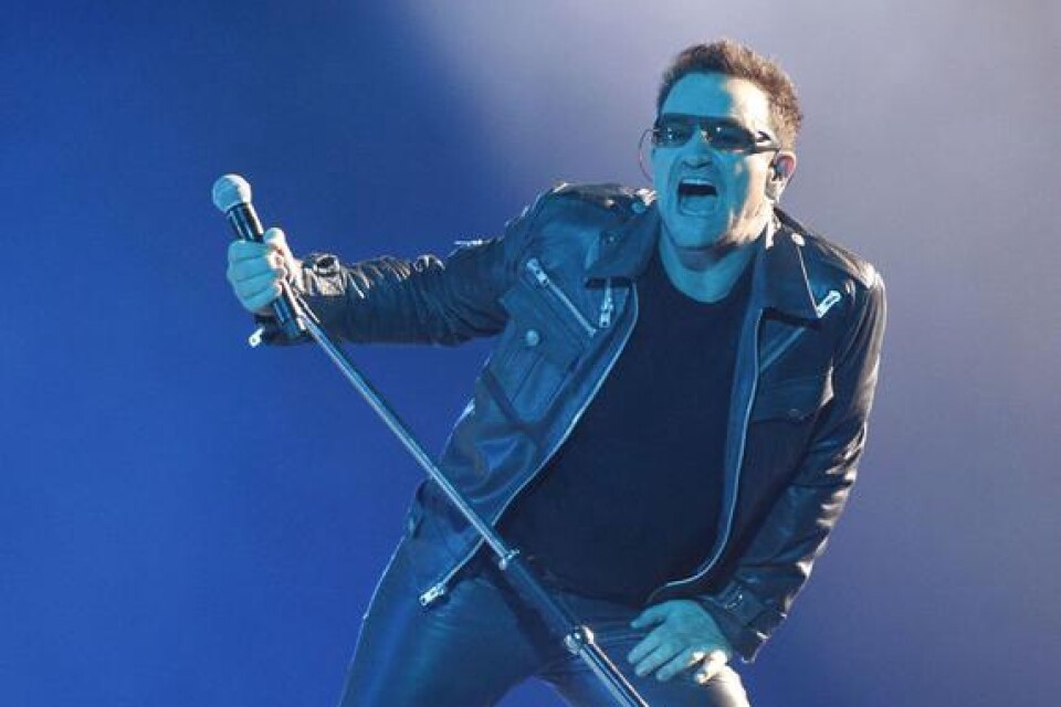 Bono skriver nästan alla U2s låtar. Foto: Schalk van Zuydam