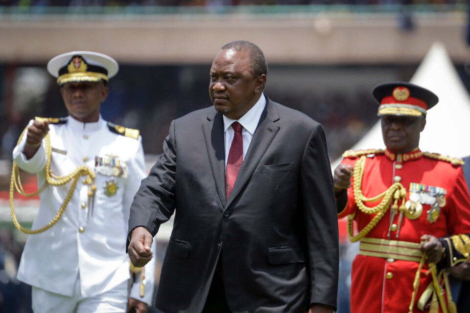 Kenyas före detta president Uhuru Kenyatta. Arkivbild.