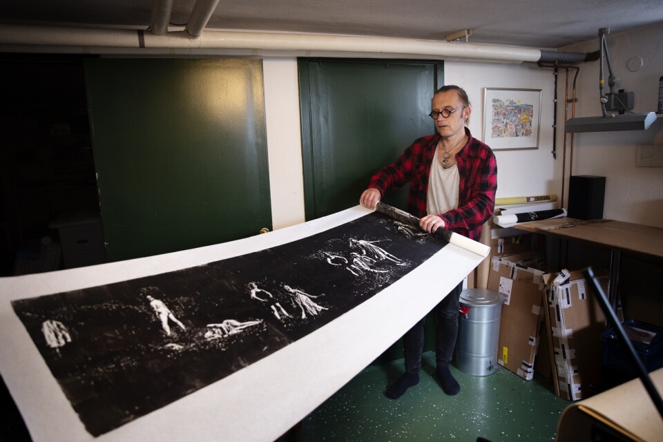 En av Öskg:s nya konstnärer i påsk är Marcus Bagge.